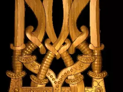 Ukrainian Coat-In-Arms 3D print model