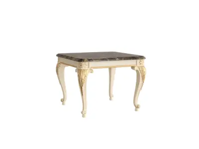 Traditional square coffee table by Modenese 3D model purchase