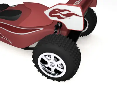 Racing Car Toy Low-poly 3D model