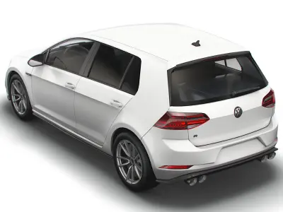 Volkswagen Golf R 5door Typ 5G 2017 3D model