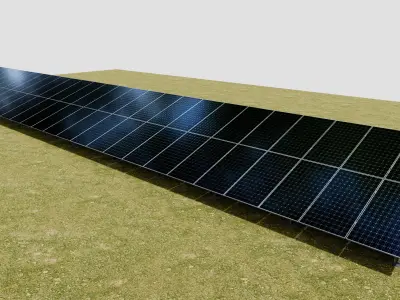 Solar Panel Steel Construction Type 23 3D model