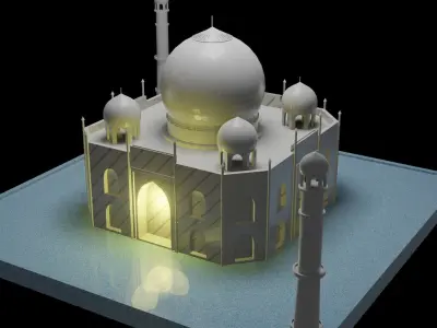 Taj mahal  3D model