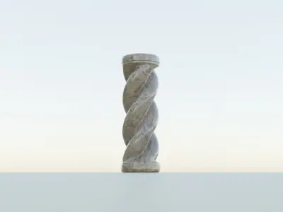 Spiral Pillar 3D model