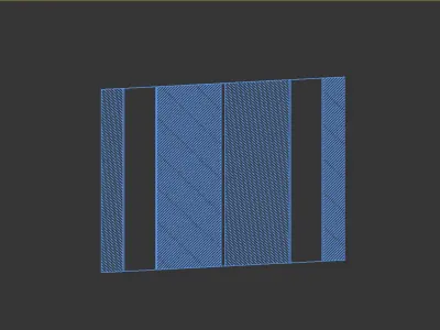 Decorative wall panel and headboard 2 3D model