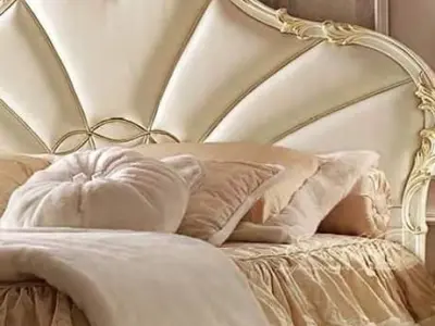 headboard ornate gold 3D model