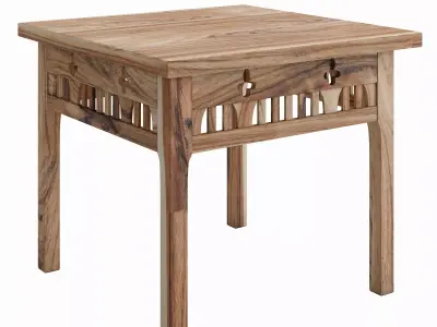 Exotic coffee table Low-poly 3D model