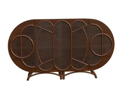 Modern 3D Decorative Rack Table Low-poly 3D model