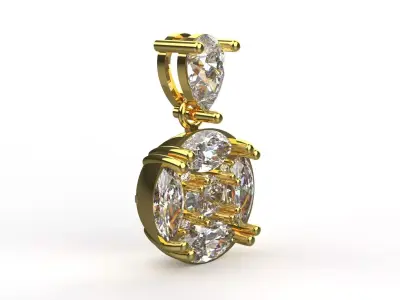 Luxury Womens Jewelry Pendant Model jp0328 3D print model