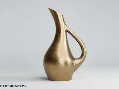 Gold Antique Vase 3D model