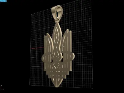 Ukrainian Trident 3D print model