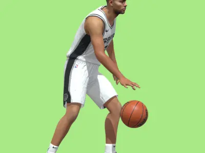 Tony Parker San Antonio Spurs 3D model