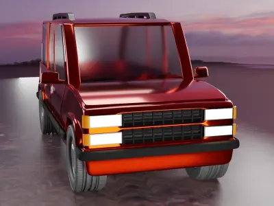 1992-1999 GMT400 Chevrolet Suburban Low-poly 3D model