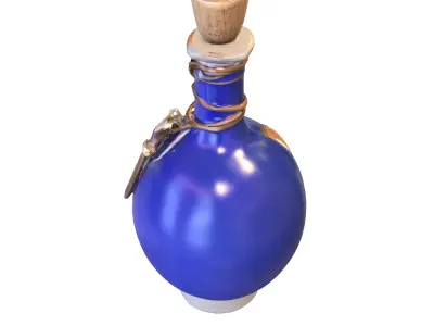 Cursed Potion Bottle Pack Low-poly 3D model