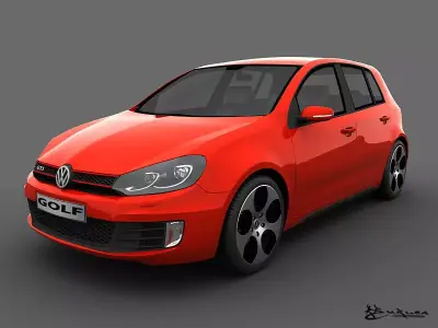 Volkswagen Golf GTI 5doors 2010 3D model