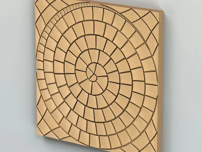 Wall panel 034 3D model