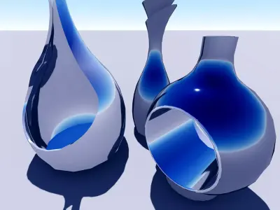 Decoration VASE Scale FActored Free low-poly 3D model