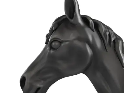 Decorative horse head 3D model