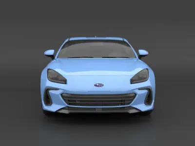 Subaru BRZ 2022 Low-poly 3D model
