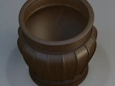 Garden urn planter53 3D model