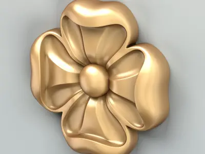Round rosette 046 3D model