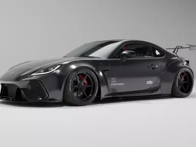 Toyota GR86 Adro Bodykit by Rention Textured 3D Blender FBX OBJ  3D model