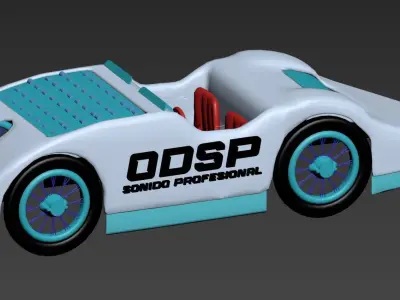 Coche editable 3D model