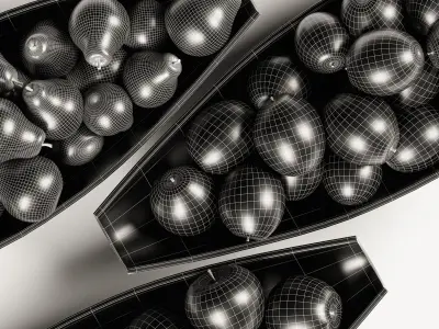 Centerpiece with Fruit Set 3D model