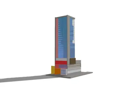 Highrise Building 01 3D model