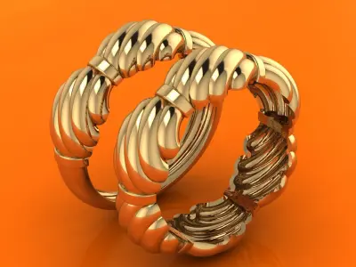  oyster ring 3D print model