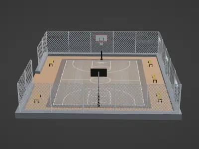 Basketball Stadium - Philadelphia 76ers Low-poly 3D model