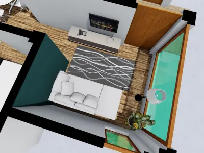 Interior 3d RESIDENTIAL 3D model