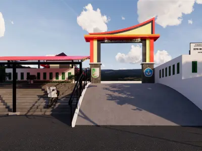 GATE ARCHITECTURAL VERNACULAR 3D model