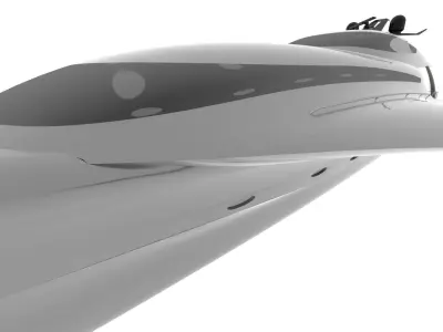 NEW EXCLUSIVE YACHT Low-poly 3D model