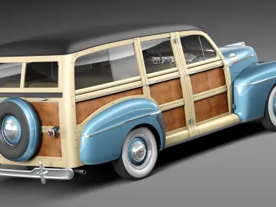 F48 Woody Station Wagon 3D model