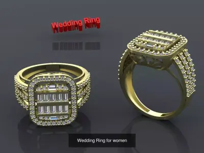 Wedding Ring 3D Model Pack