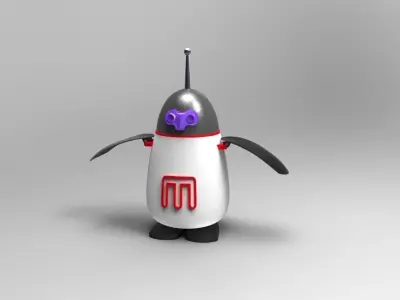 Penguin Makerbot Mascot Free 3D model