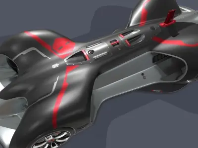 Robotic Racing Car 3D model