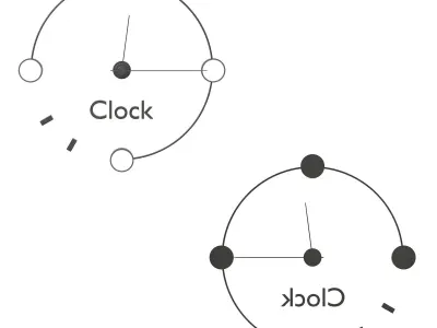 Decorative Clock Free 3D model