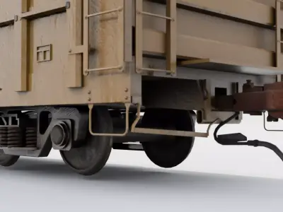 American Freight Boxcar 3D model