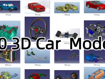 150 Sets Automotive 3D Model Collection 3D model