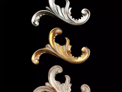 Classic carved 112 3D model