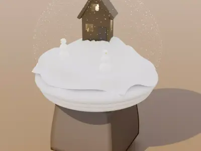 Detailed Glass Globe  Free low-poly 3D model