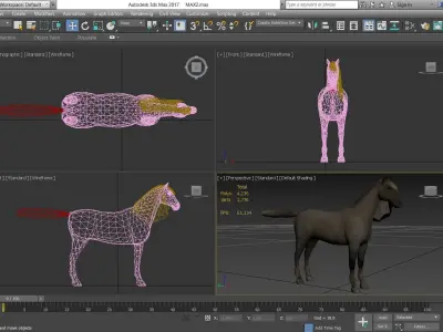Horse - D4 3D model