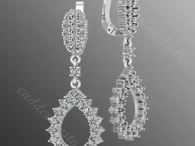 Earrings bi 22 3D print model