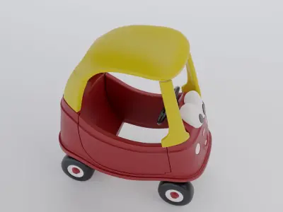 Childrens Toy Car 3D model