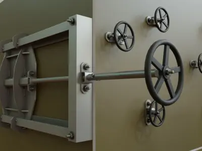 Spindle Gate Valve - Basic Version - Package Low-poly 3D model