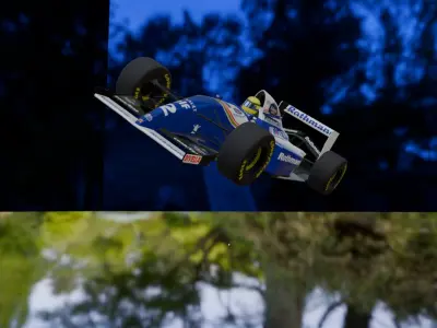 Williams Formula 1 1994 for Ayrton Senna Low-poly 3D model