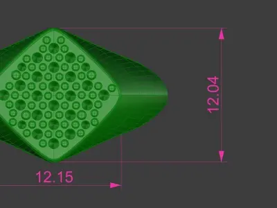 Diamond Ring 12mm Wide Gold Silver Platinum Luxury Jewelry 3D print model
