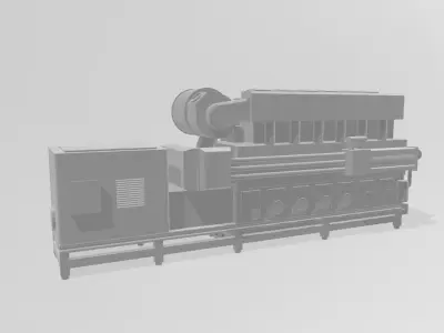 Wart sila Engine 3d printed model 3D print model