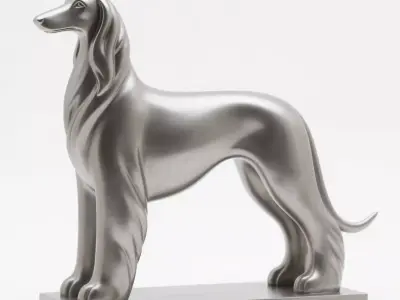 Afghan Hound 3D print model